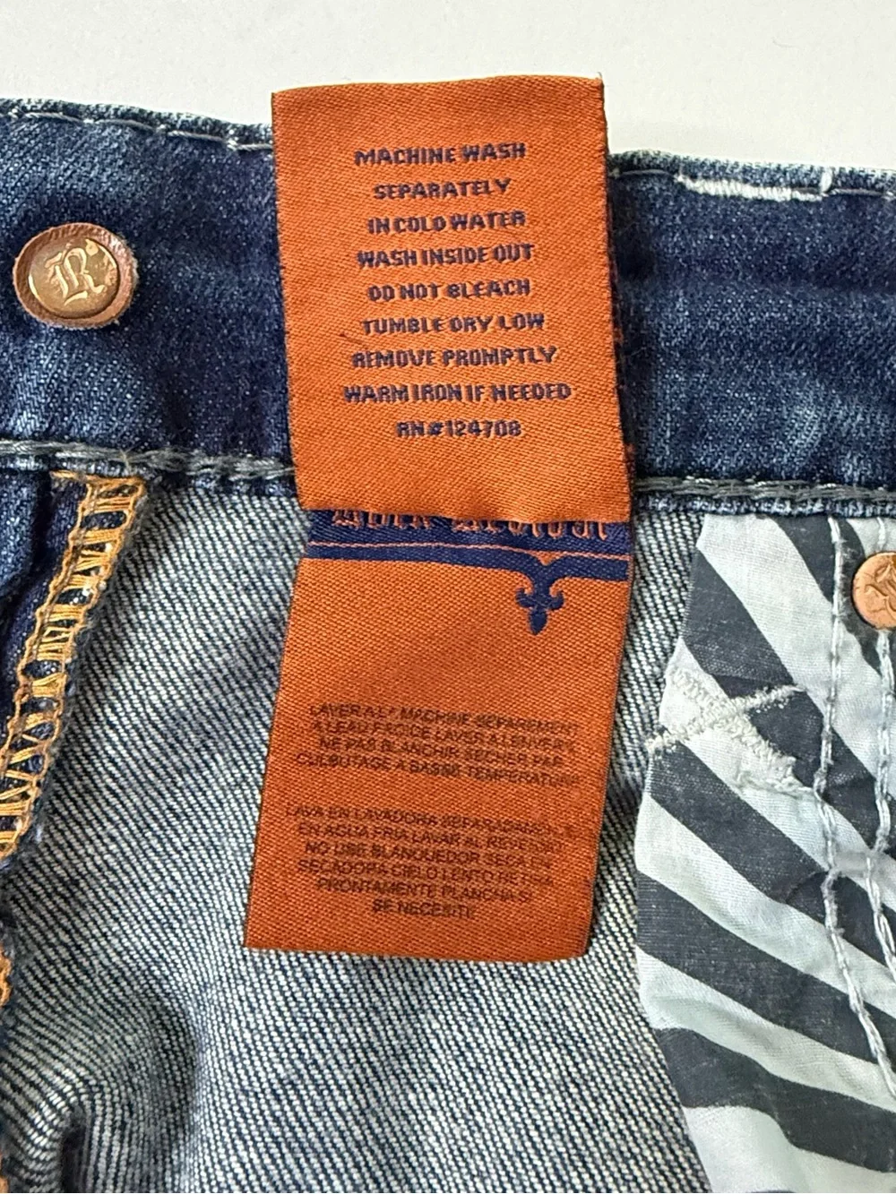 Rock revival Benson jeans,‎ 36 X 29 relaxed straight boho distressed y2k flap